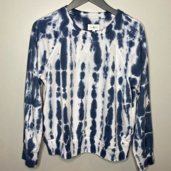 Lou&Grey Blue and White Tie-dye Crew Neck. - Picture 4 of 6